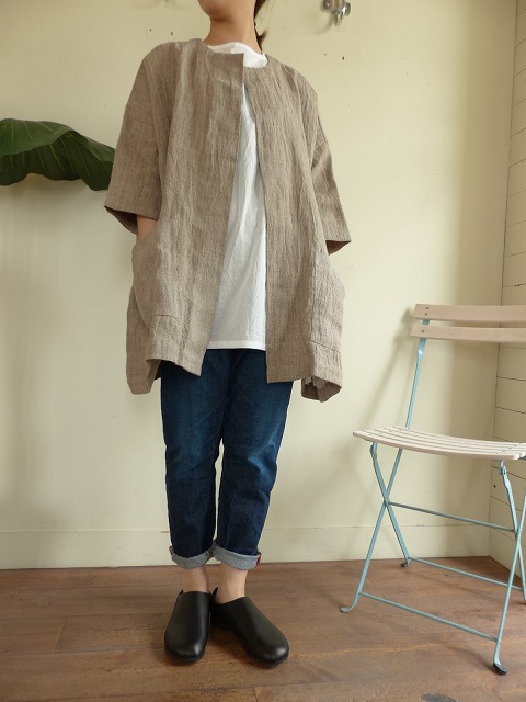 jujudhau WILD LINEN のポケットジャケット | SPACE MOO